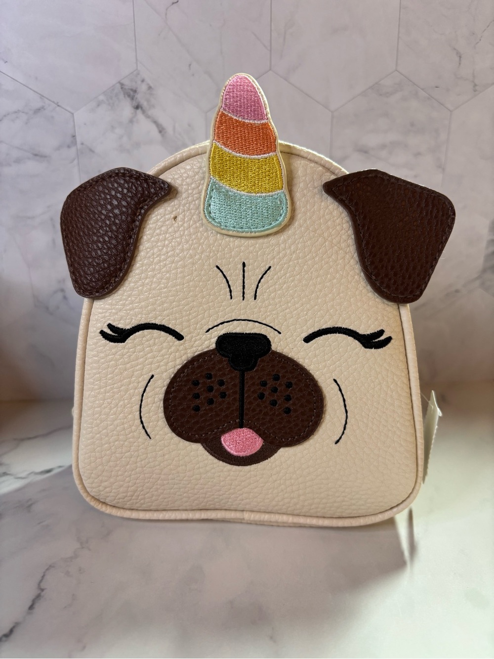 Bath & Body Works Cream Pugicorn Crossbody Bag - Cute Animal Accessory